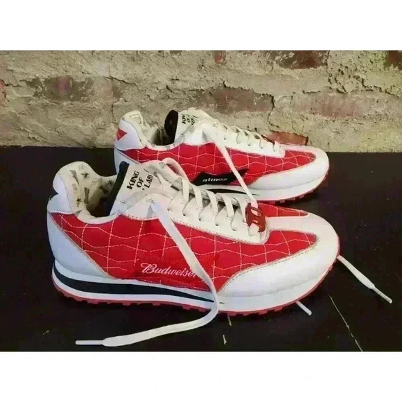 Colaboration Sneakers atmos Tokyo X Budweiser by Garrixon Mens Sz 6 King Beer - Picture 1 of 10